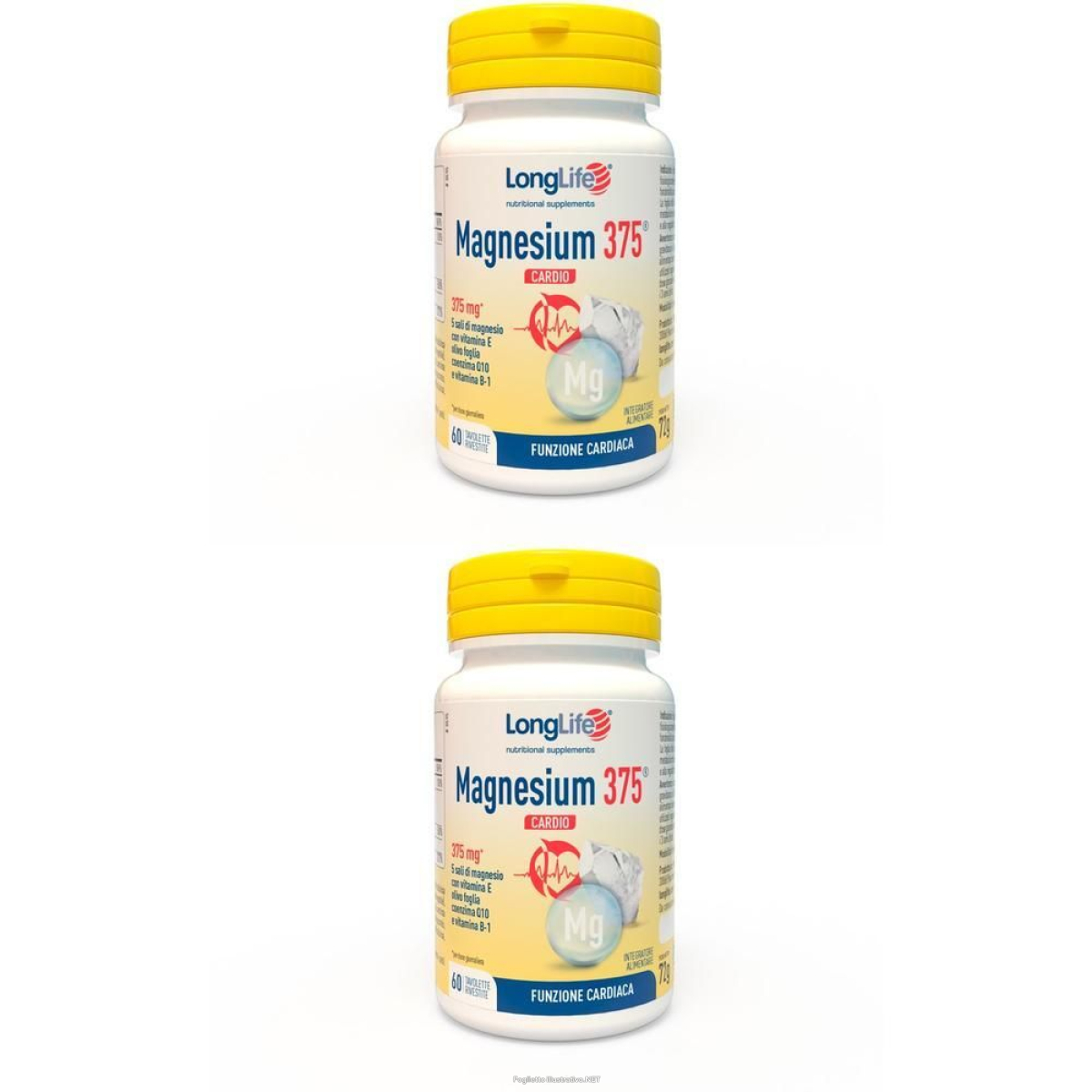 Cerca Offerte di longlife® magnesium 375® cardio 2x72 g compresse masticabili e acquista online