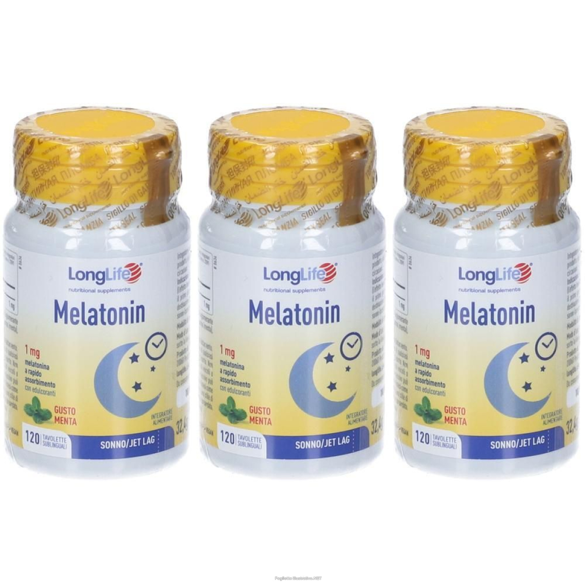 Cerca Offerte di longlife melatonin tavolette gusto menta 3x32,4 g e acquista online
