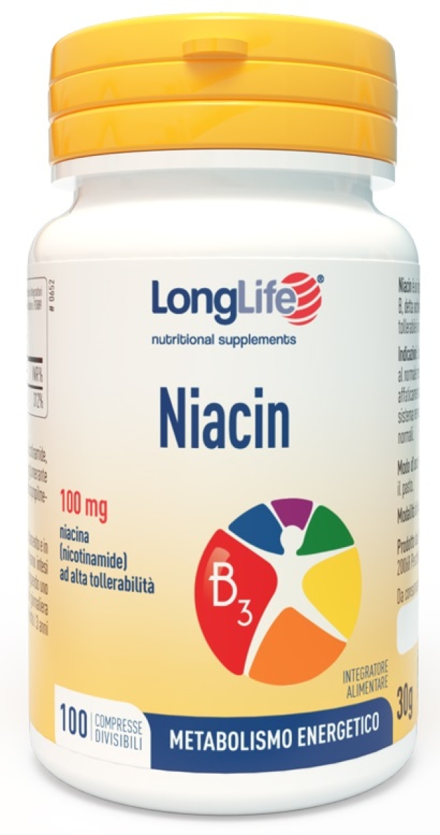 Cerca Offerte di Longlife niacin 100mg 100 compresse divisibili senza glutine e acquista online