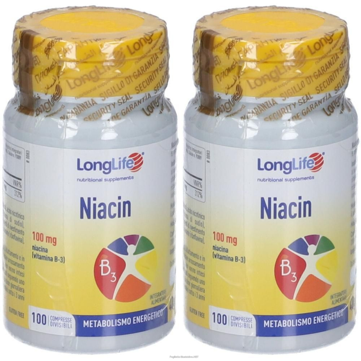 Cerca Offerte di longlife niacin 100mg compresse 2x100 pz e acquista online