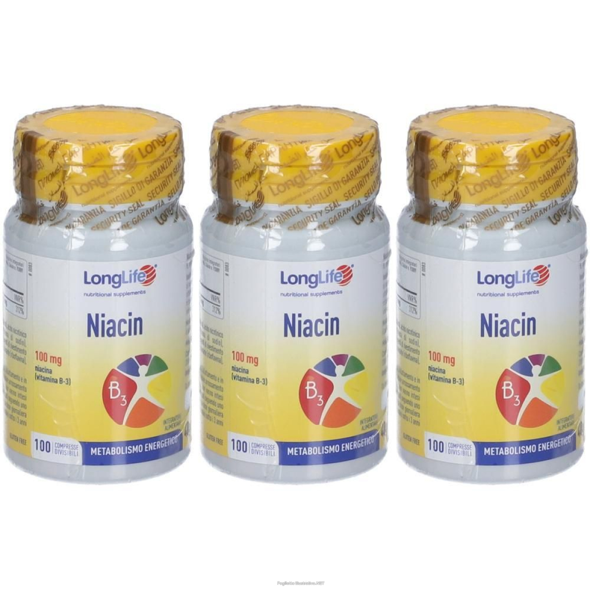 Cerca Offerte di longlife niacin 100mg compresse 3x100 pz e acquista online
