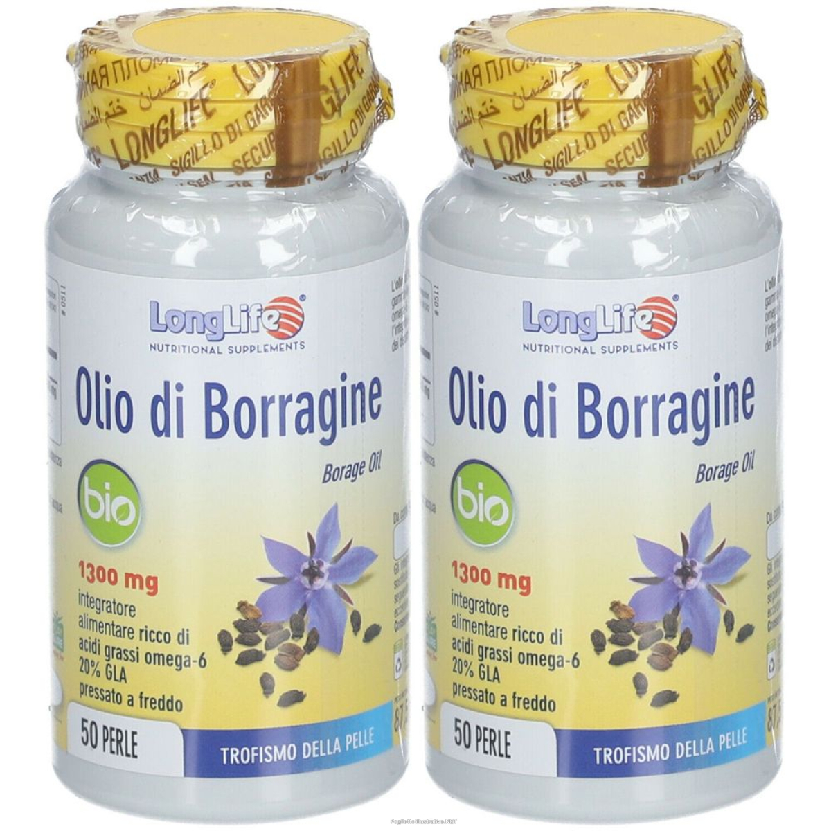 Cerca Offerte di longlife® olio di borragine bio 1300mg set da 2 2x87,5 g perle e acquista online