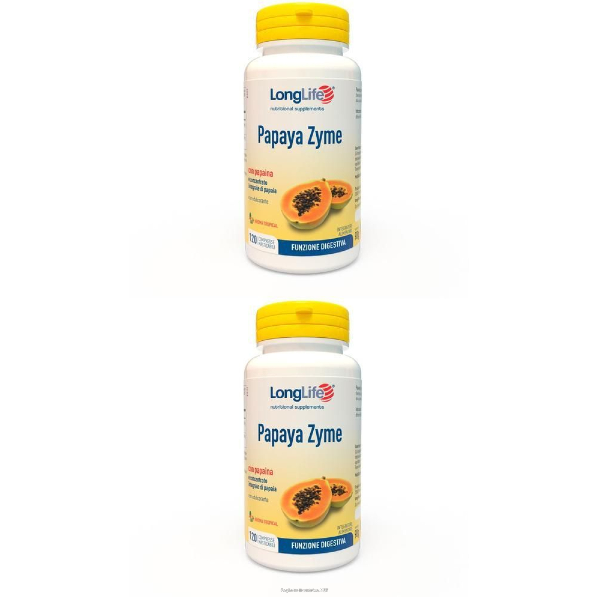 Cerca Offerte di longlife papaya zyme compresse 2x120 pz masticabili e acquista online