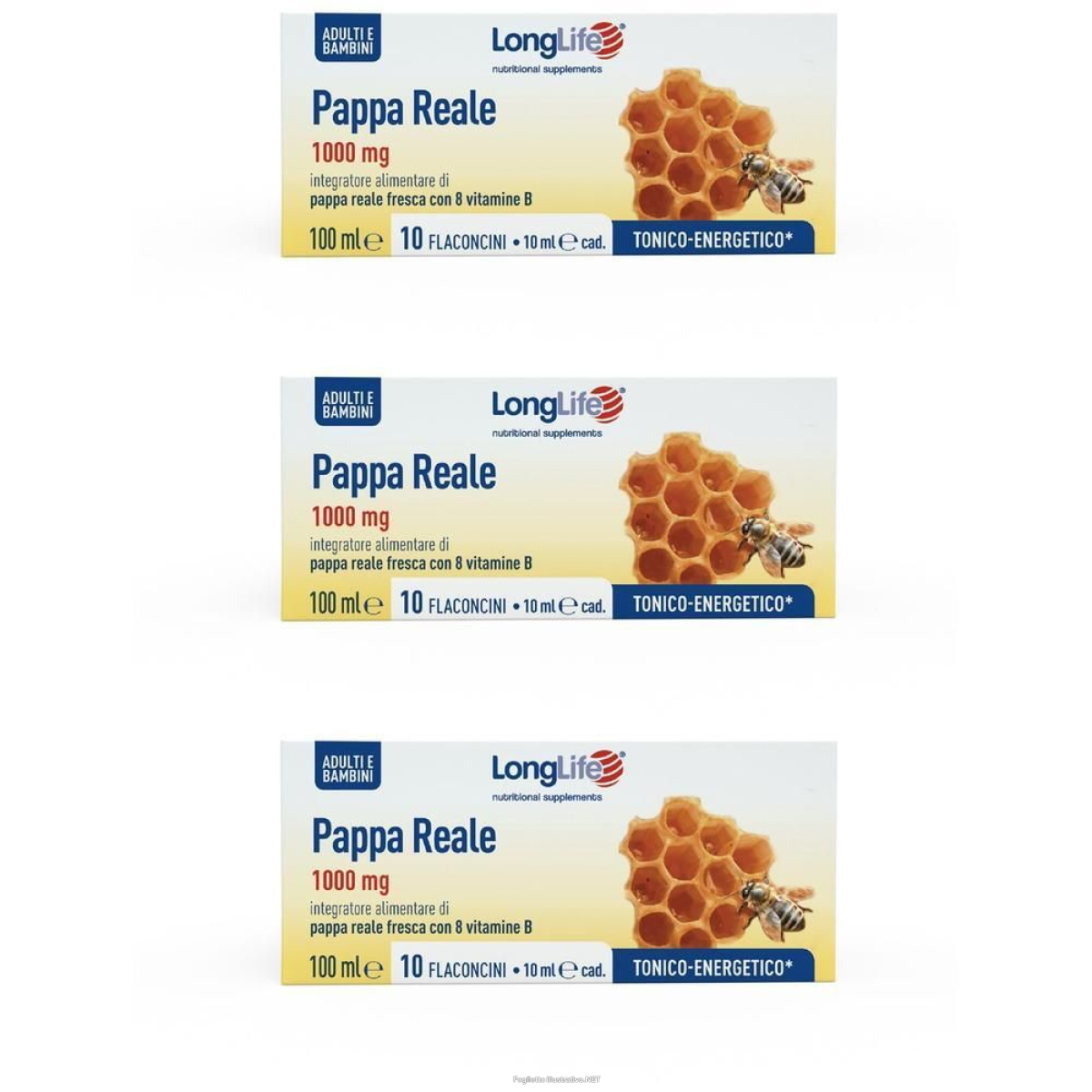 Cerca Offerte di longlife pappa reale + vitamina b 10 flaconcini ml 3x10x10 ml flaco e acquista online