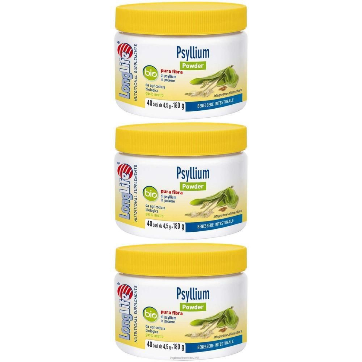 Cerca Offerte di longlife psyllium polvere 3x180 g per soluzione orale e acquista online