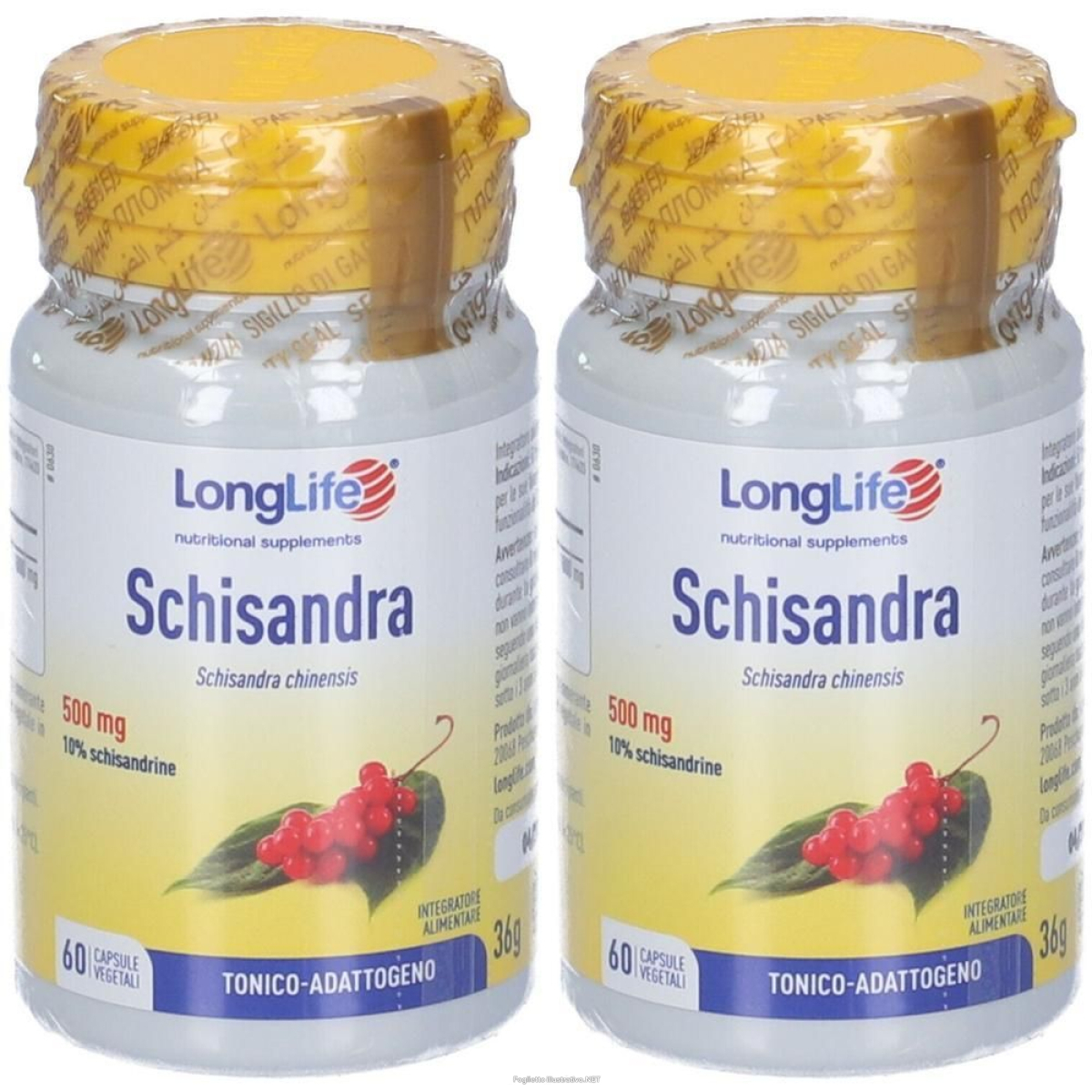 Cerca Offerte di longlife schisandra capsule 2x36 g e acquista online
