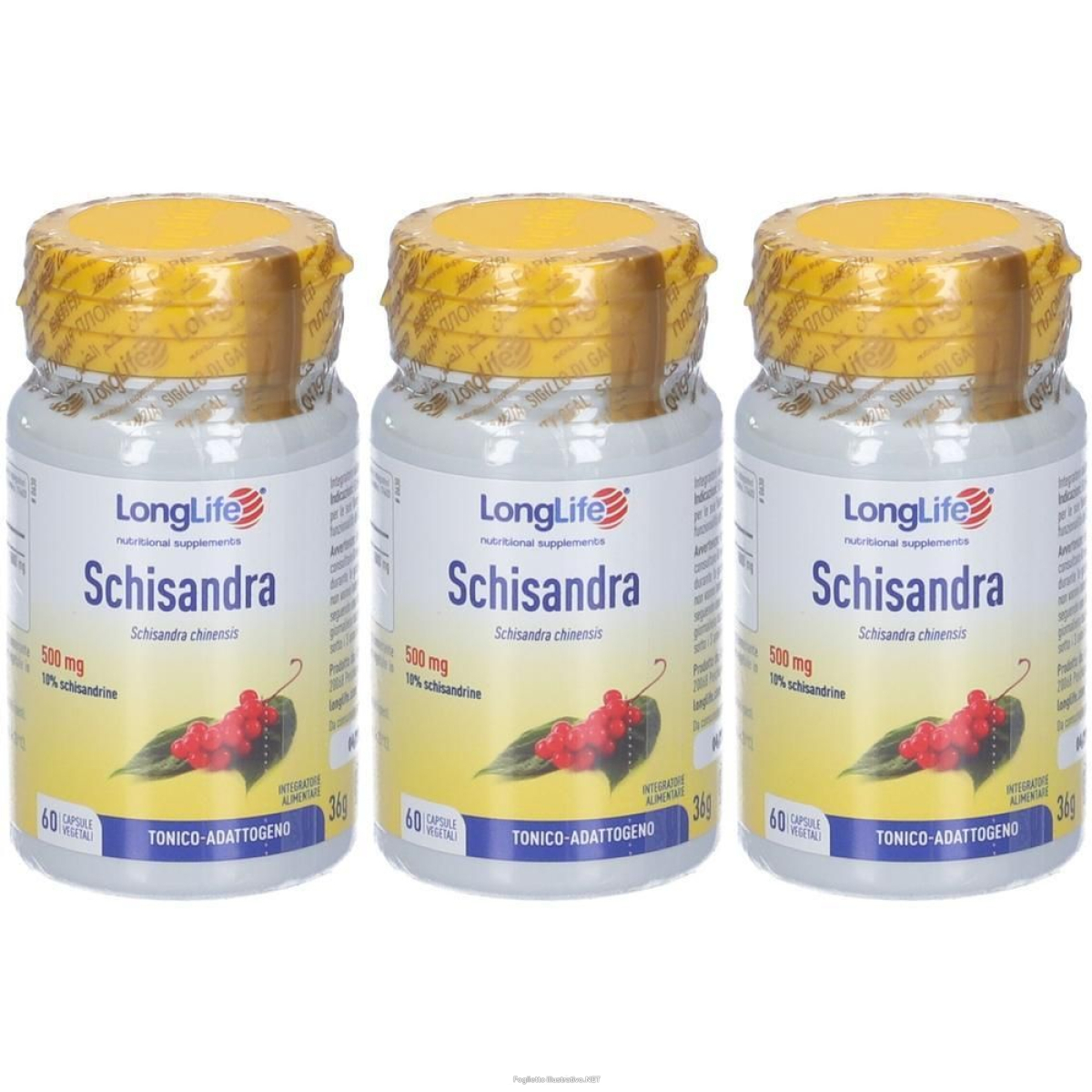 Cerca Offerte di longlife schisandra capsule 3x36 g e acquista online