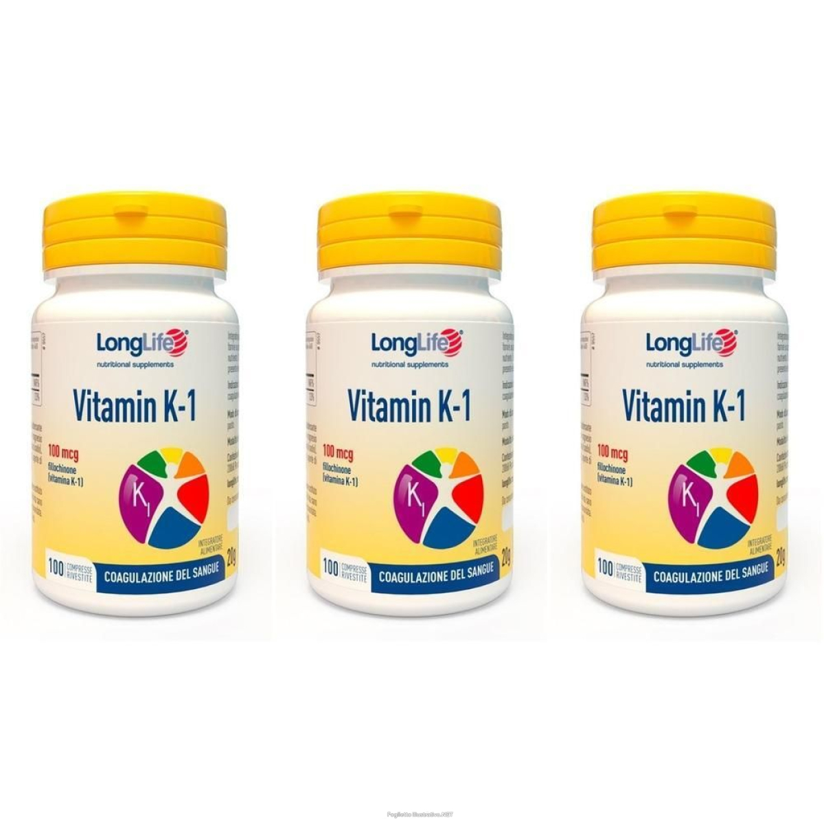 Cerca Offerte di longlife® vitamin k 3x20 g compresse rivestite con film e acquista online