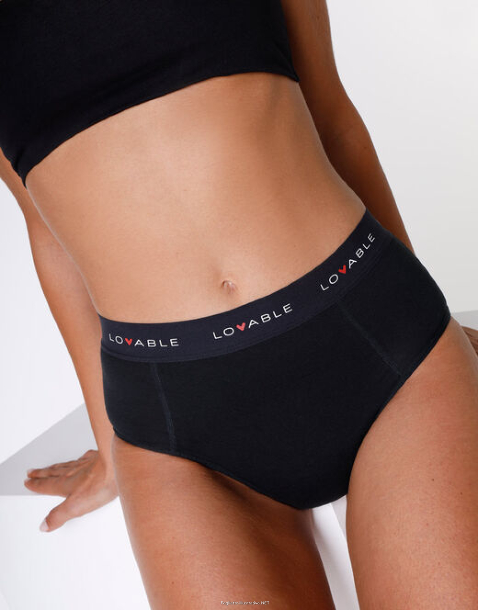 Cerca Offerte di lovable period panties slip vita alta flusso abbondante nero small e acquista online