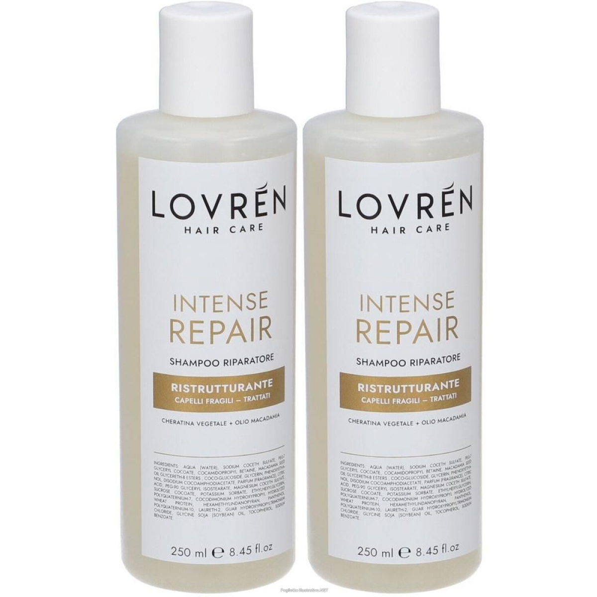 Cerca Offerte di lovren hair care intense repair shampoo ristrutturante 2x250 ml shampo e acquista online