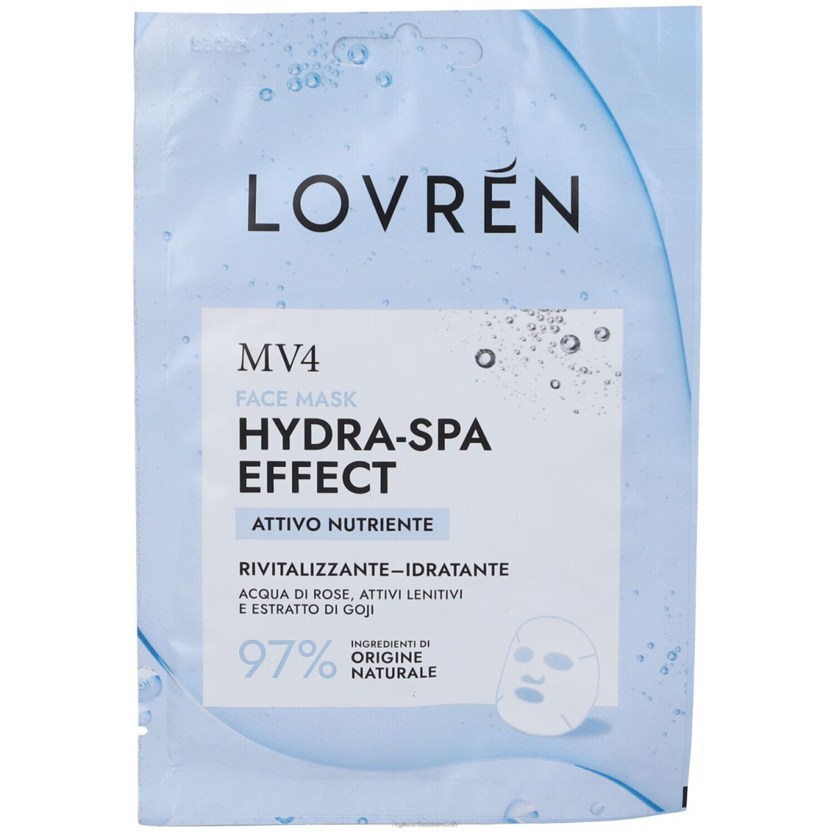 Cerca Offerte di lovren mv4 hydra-spa effect maschera viso nutriente 1 pz viso e acquista online