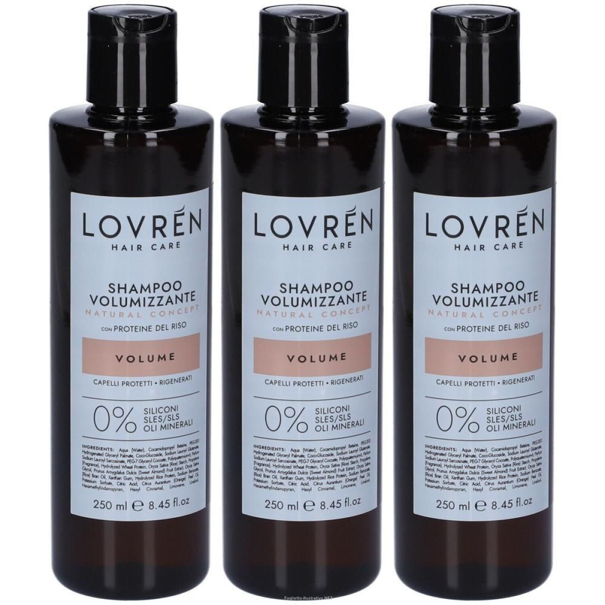 Cerca Offerte di lovren shampoo volumizzante natural concept 3x250 ml e acquista online