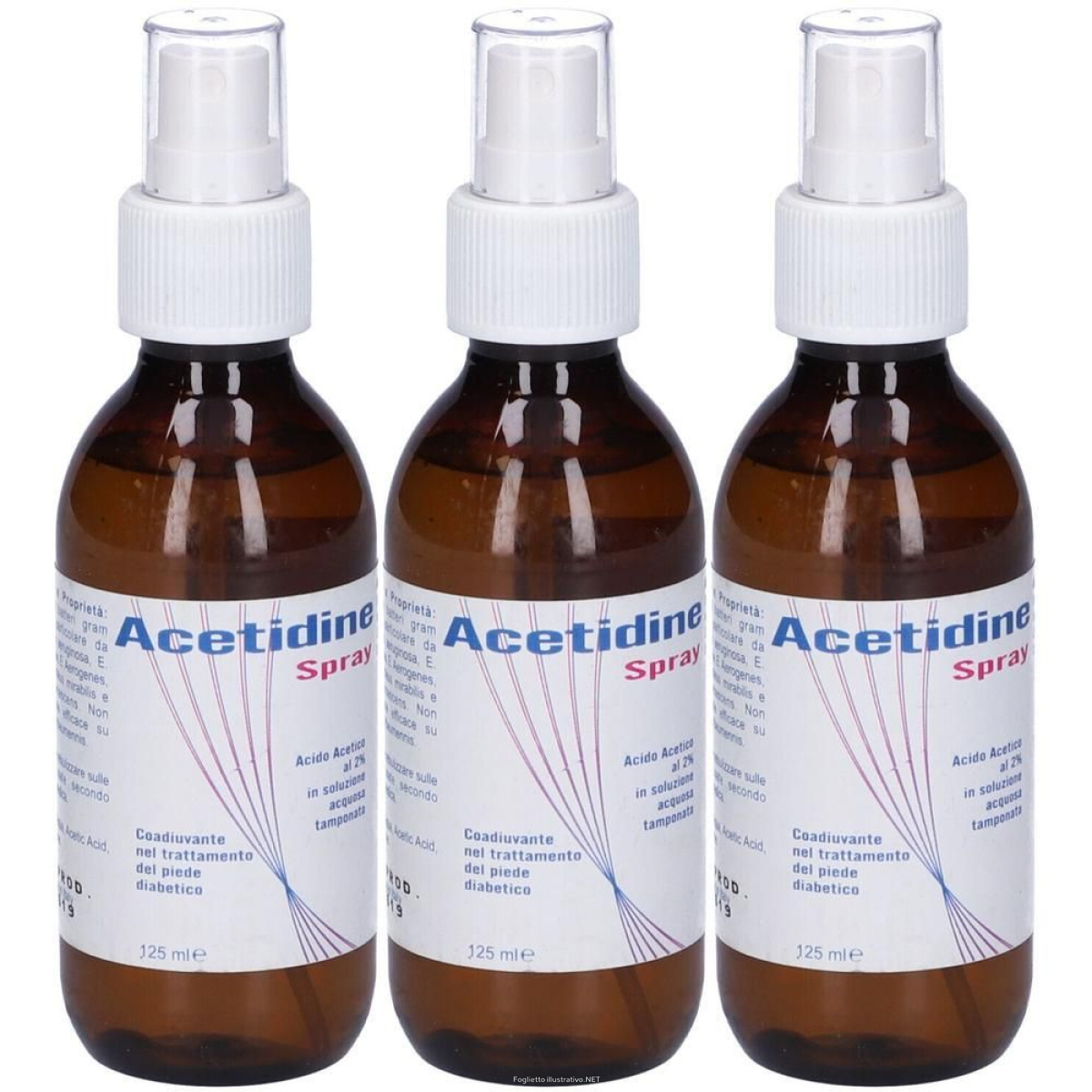 Cerca Offerte di lozione all'acido acetico 2% igienizzante acetidine spray 3x125 ml e acquista online