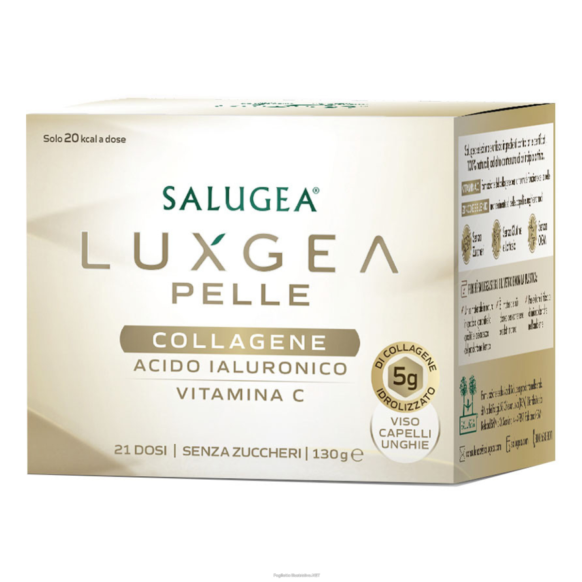 Cerca Offerte di luxgea pelle - salugea - 130g polvere - integratore con collagene per il supporto di pelle, capelli e unghie e acquista online