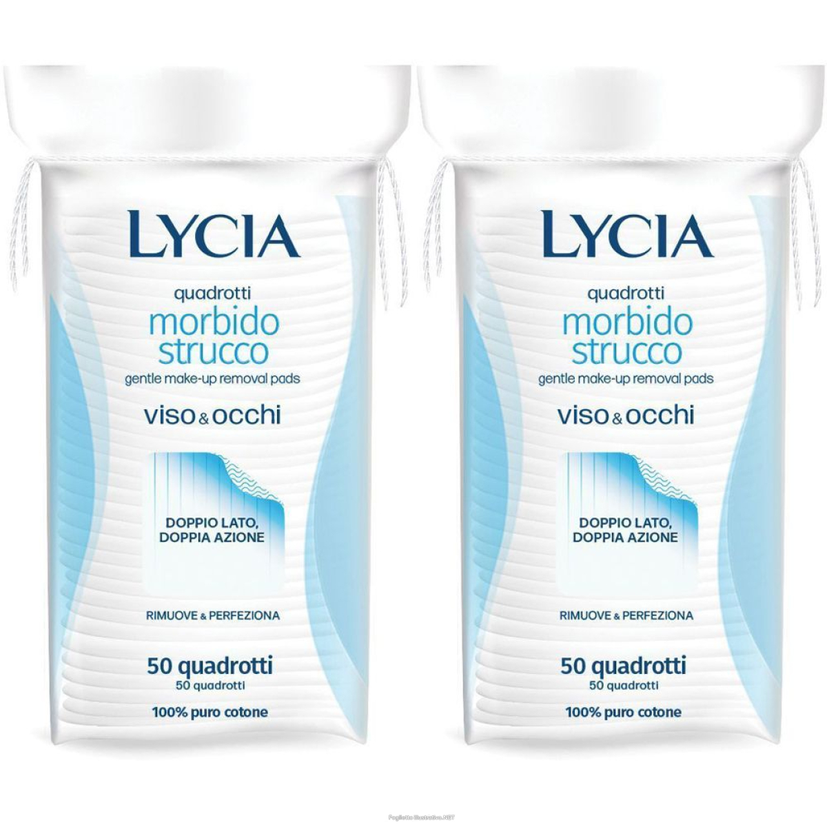 Cerca Offerte di lycia quadrotti morbido strucco viso e occhi set da 2 2x12 pz cotone i e acquista online