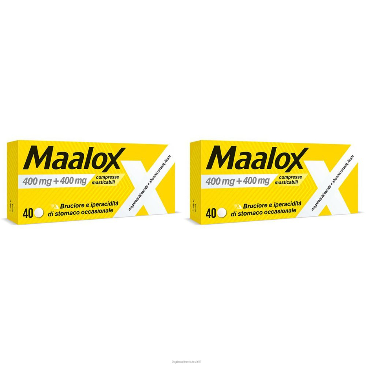 Cerca Offerte di maalox 400+400 mg, contro acidità di stomaco occasionale, 40 cpr set d e acquista online