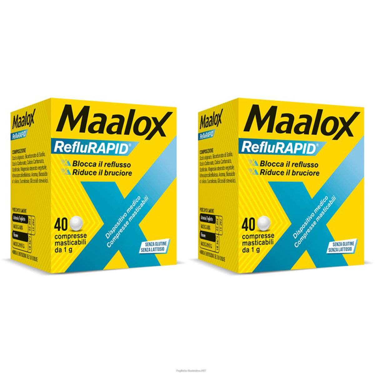 Cerca Offerte di maalox reflurapid blocca il reflusso, riduce bruciore, 40 cpr set d e acquista online