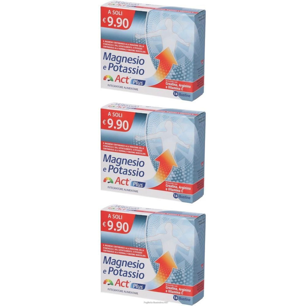 Cerca Offerte di magnesio e potassio act plus 14 bustine 3x14 pz bustina e acquista online