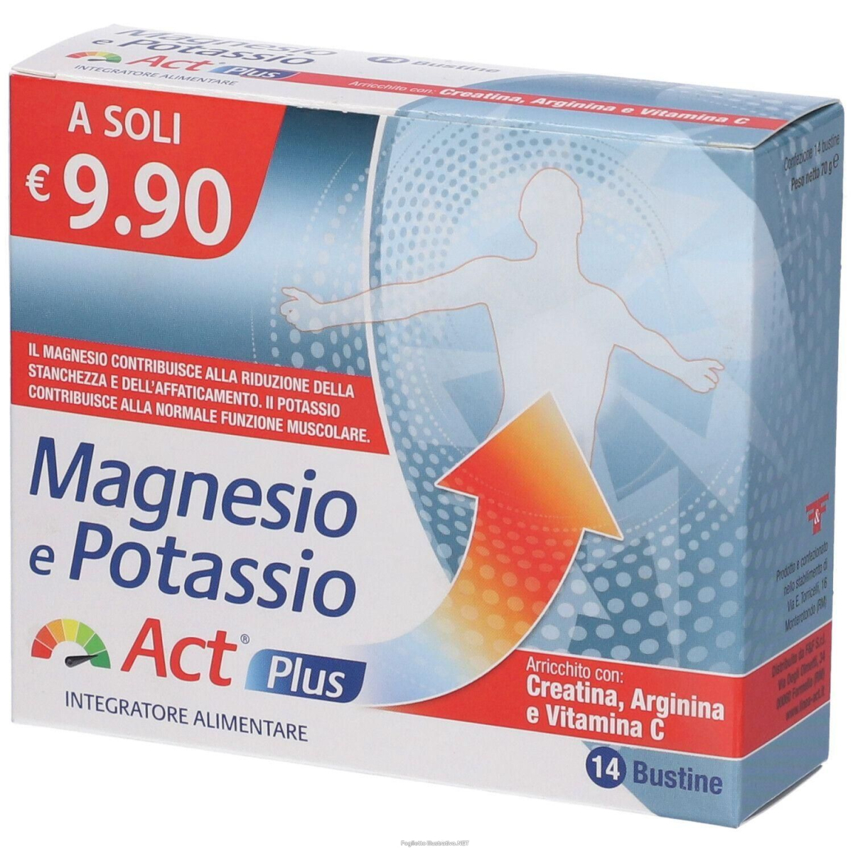 Cerca Offerte di magnesio e potassio act plus 14 bustine 4x14 pz bustina e acquista online