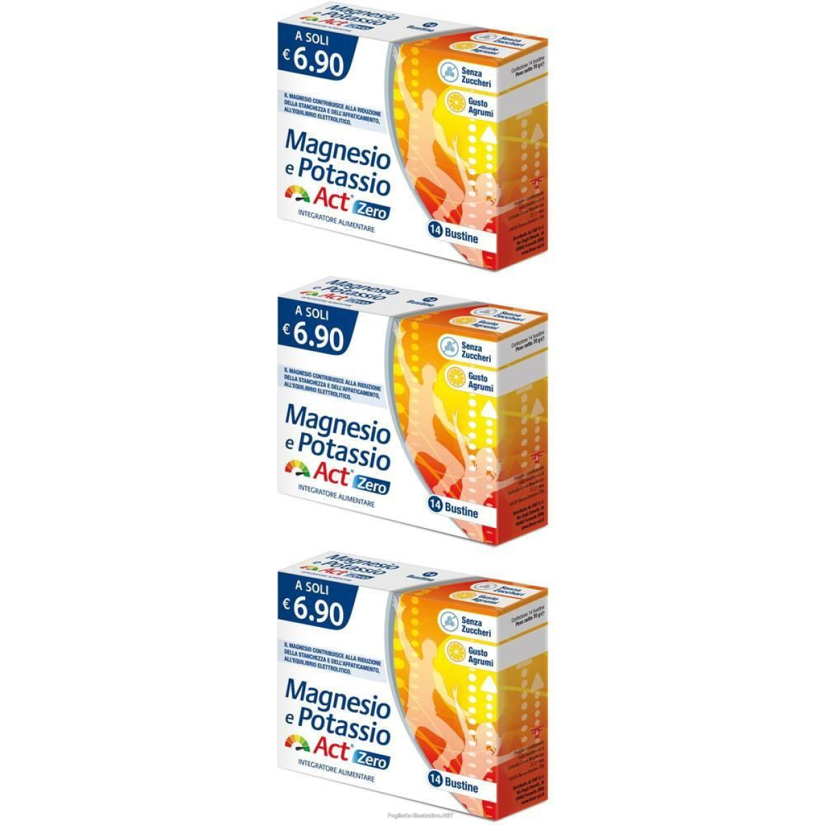 Cerca Offerte di magnesio e potassio act zero 14 bustine 3x70 g polvere per soluzione o e acquista online