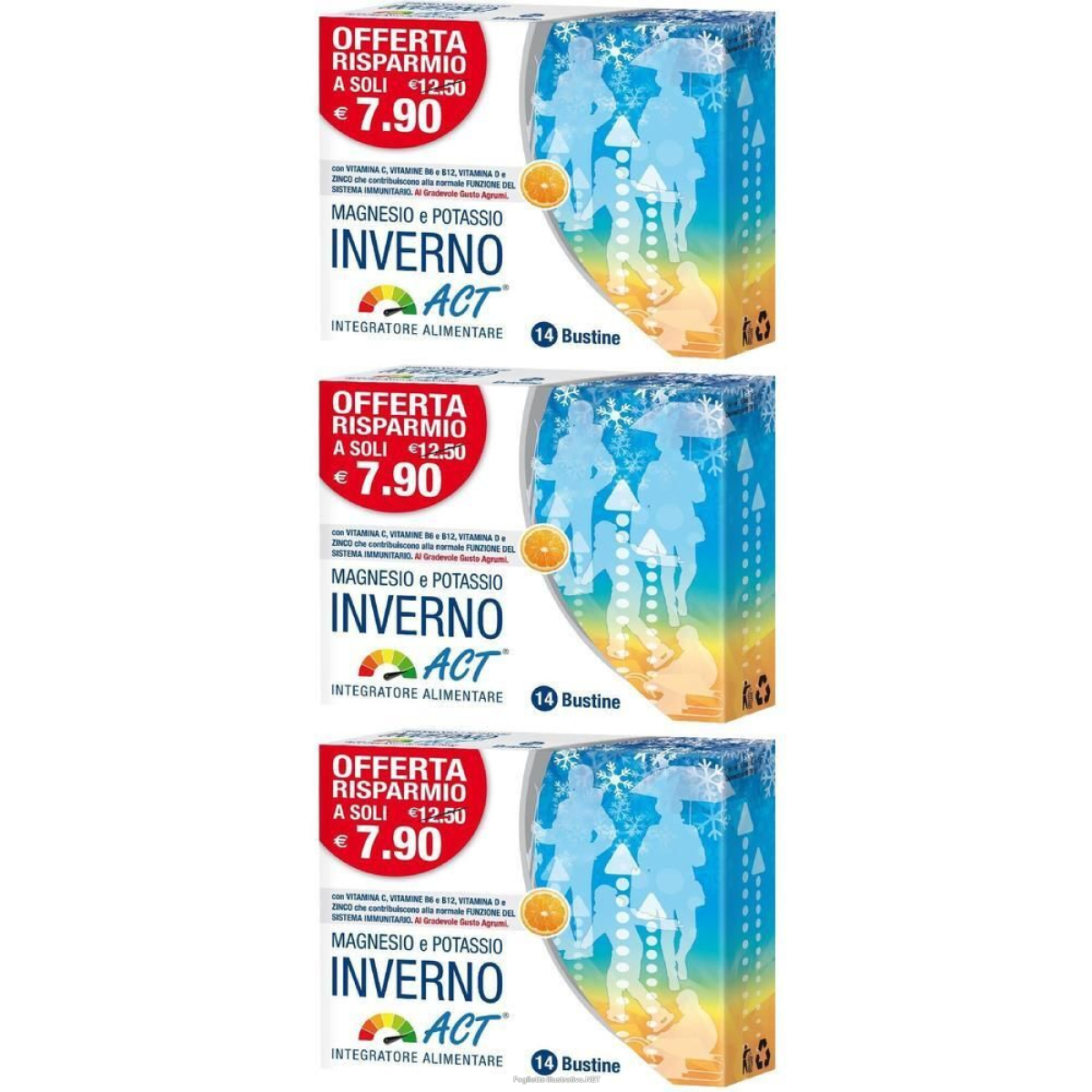 Cerca Offerte di magnesio e potassio inverno act 14 bustine 3x14x5 g bustina e acquista online
