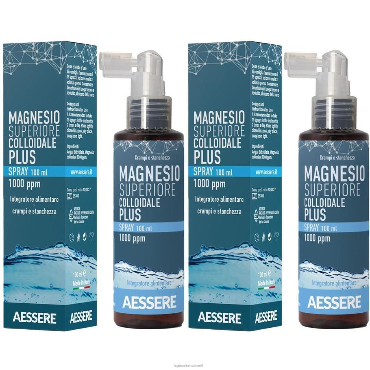 Cerca Offerte di magnesio superiore colloidale plus spray 1000 ppm 100 ml 2x100 ml spra e acquista online