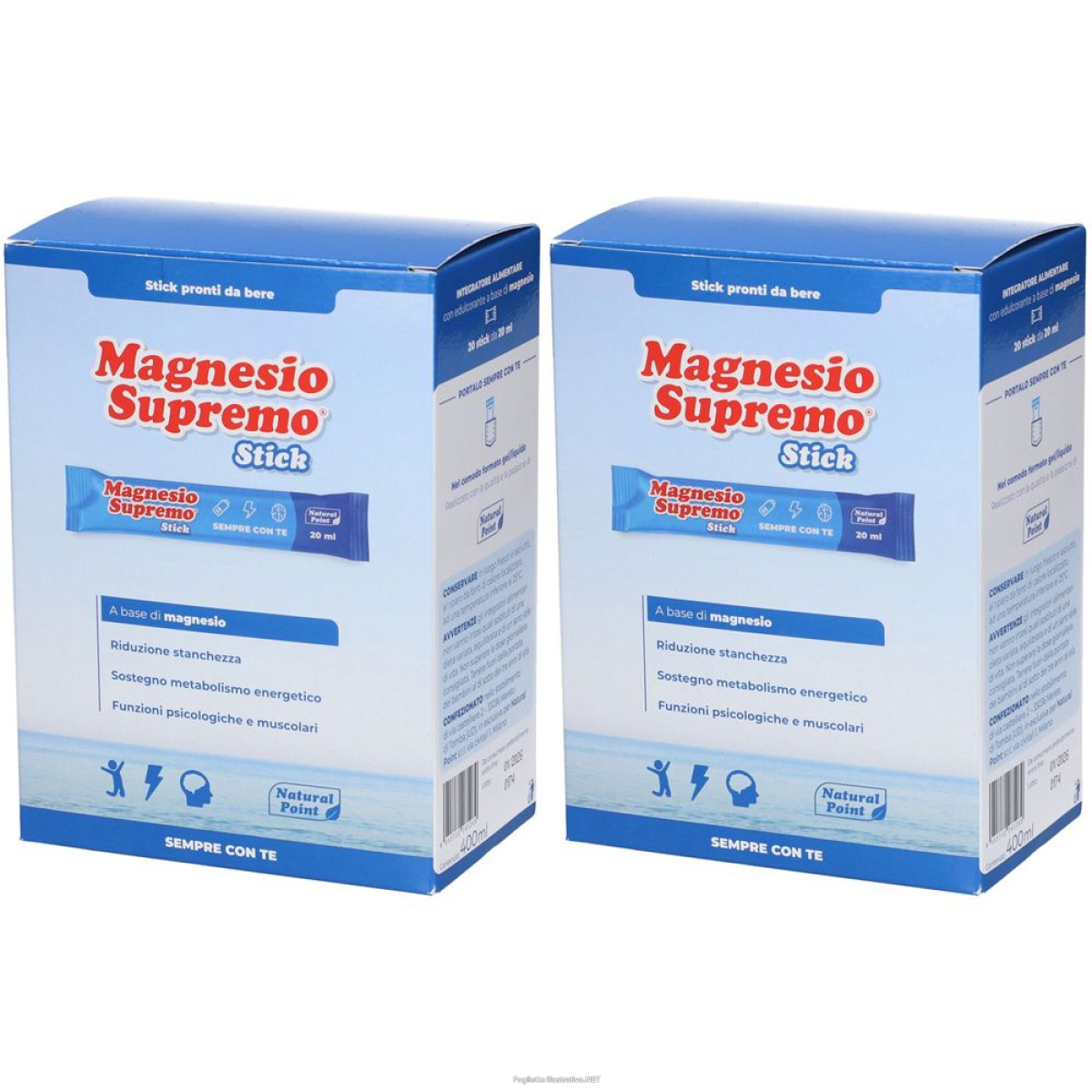 Cerca Offerte di magnesio supremo stick set da 2 2x400 ml e acquista online