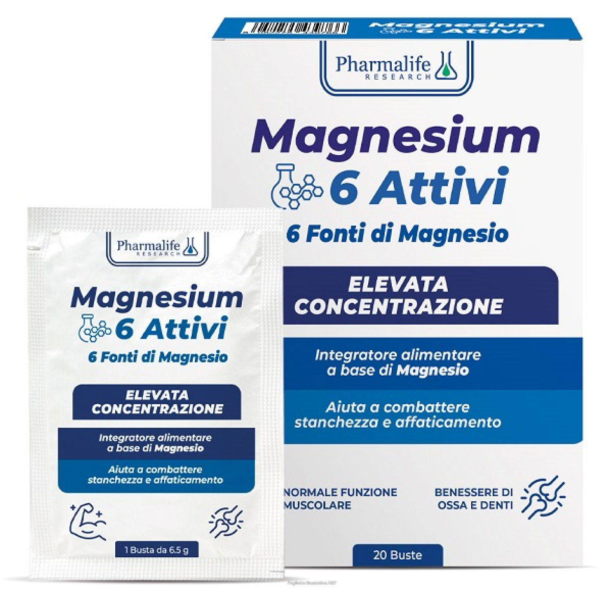 Cerca Offerte di magnesium 6 attivi integratore per energia funzione muscolare e riduzione della stanchezza 20 buste e acquista online