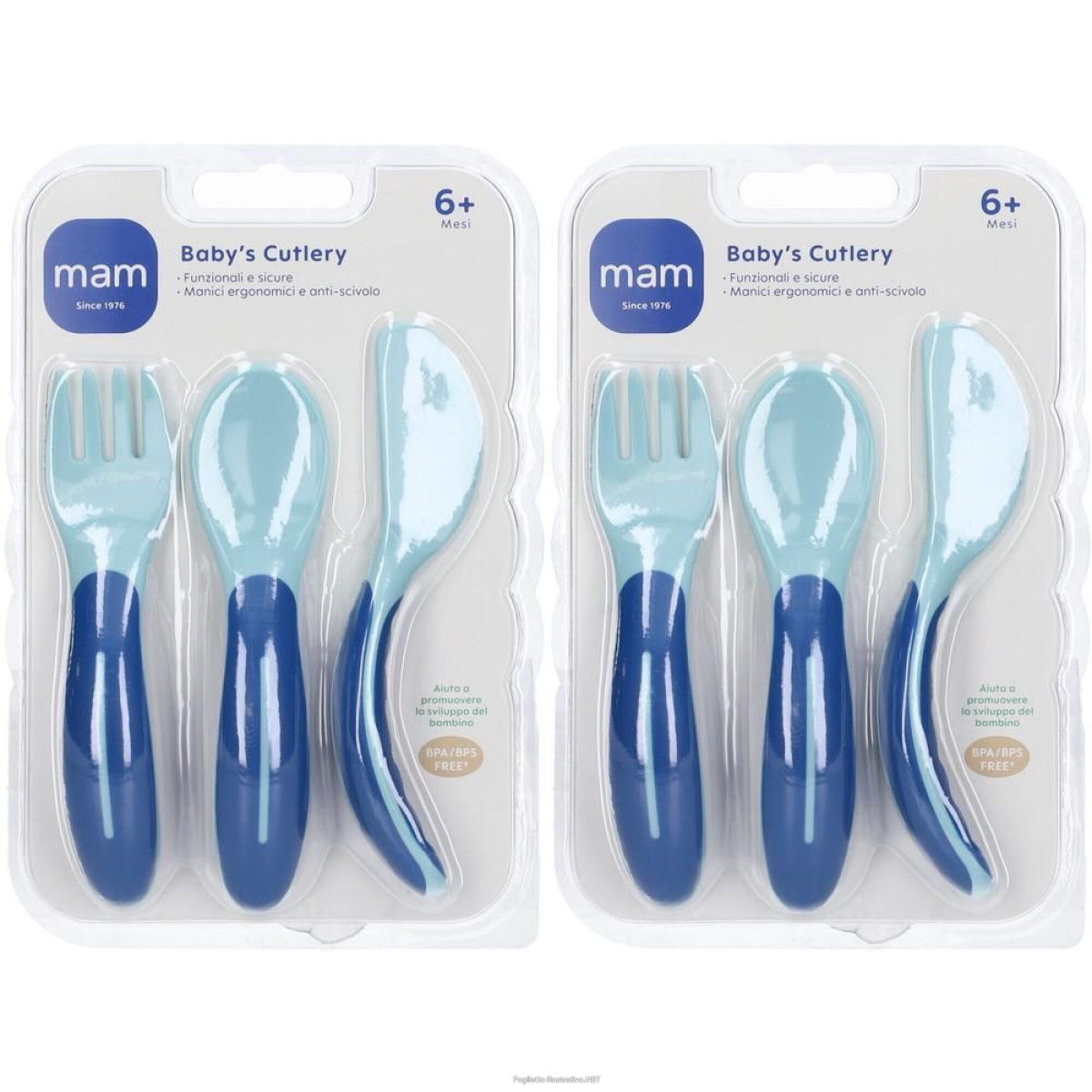 Cerca Offerte di mam baby´s cutlery posate 6+ mesi colore blu/azzurro 2x1 st e acquista online