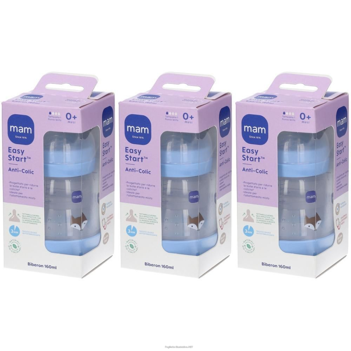 Cerca Offerte di mam easy start™ anti-colic 160ml biberon 0+ mesi 3x1 st e acquista online