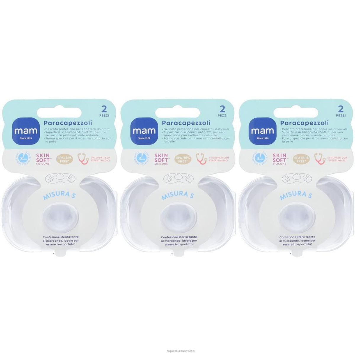 Cerca Offerte di mam paracapezzoli misura small 3x2 st e acquista online