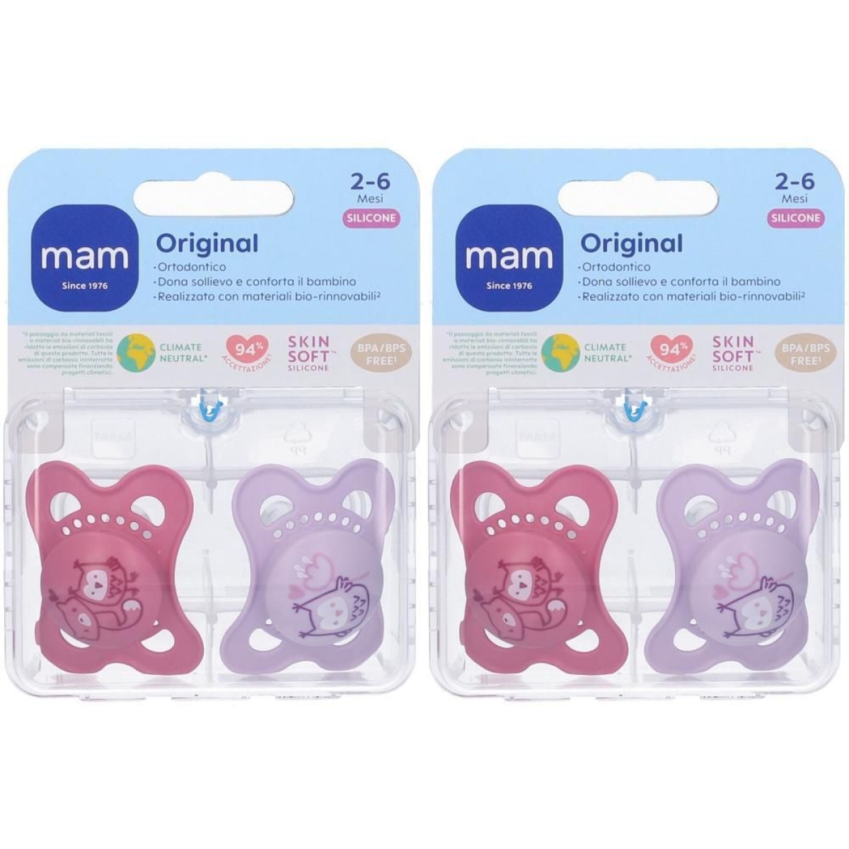 Cerca Offerte di Mam succhietto original 2-6 mesi silicone femmina 2 pezzi 2x1 st e acquista online