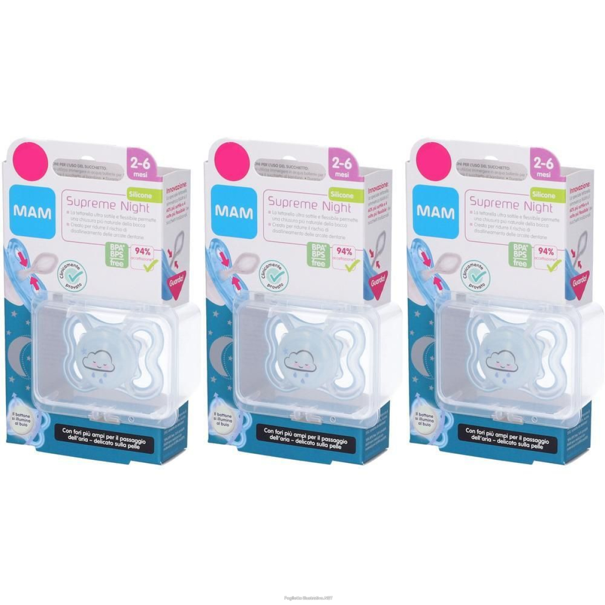 Cerca Offerte di mam supreme night succhietto 2-6 mesi 3x1 st e acquista online