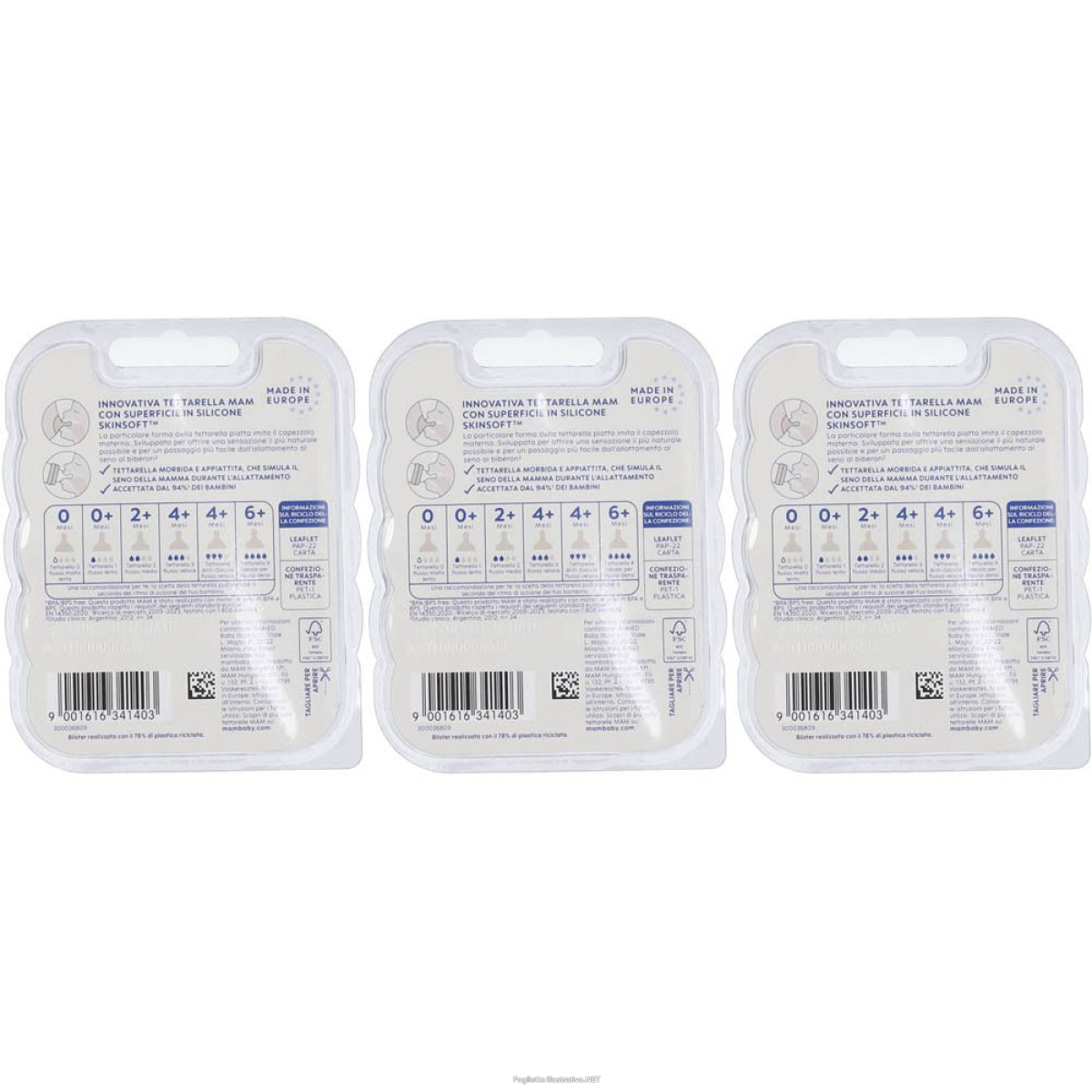 Cerca Offerte di mam tettarella 1 skinsoft silicone 0+ mesi 3x2 st e acquista online