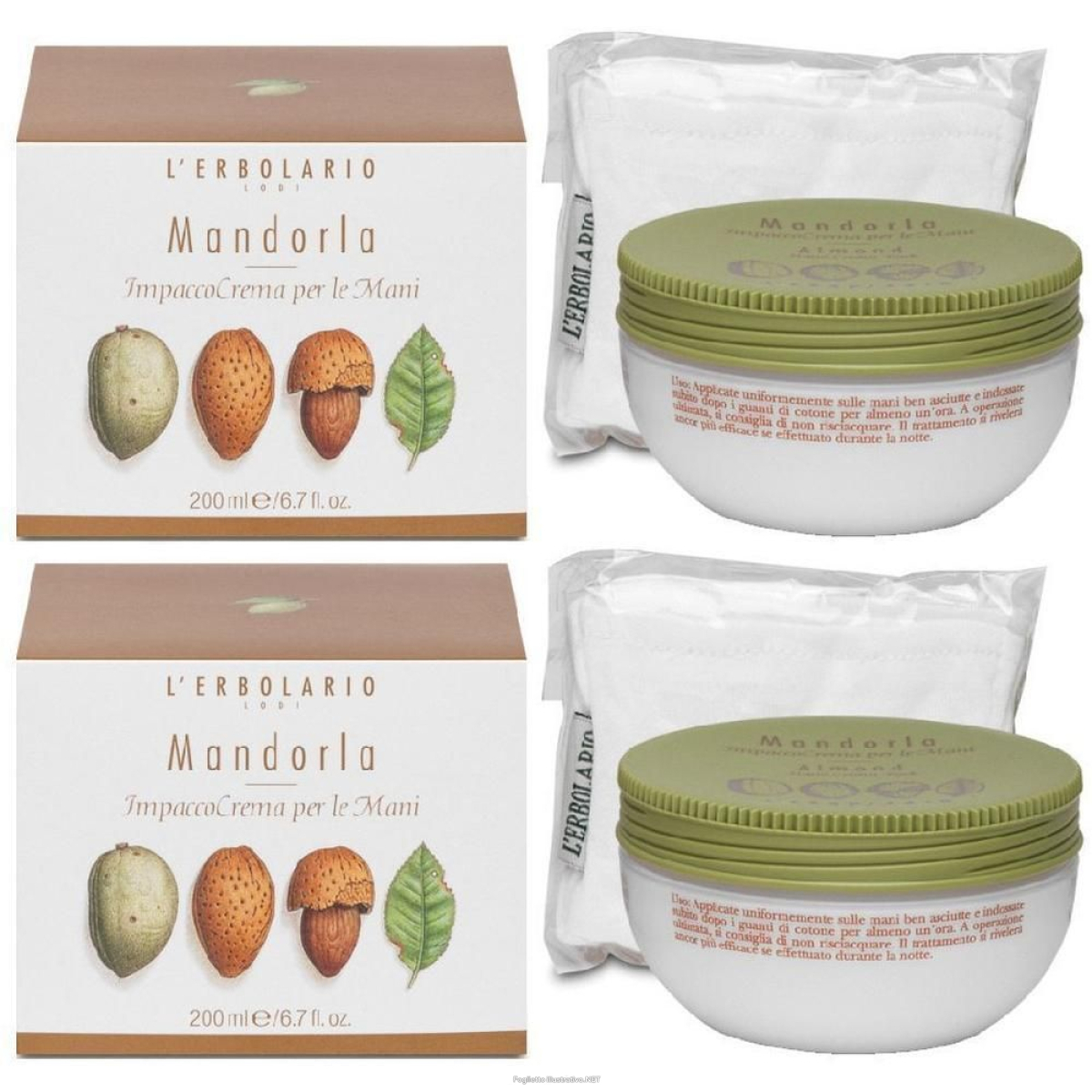 Cerca Offerte di mandorla impacco crema mani 200 ml 2x200 ml per la pelle e acquista online