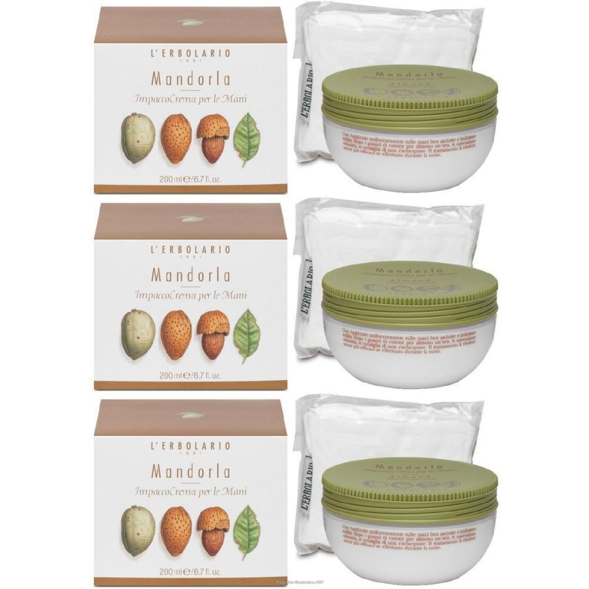 Cerca Offerte di mandorla impacco crema mani 200 ml 3x200 ml per la pelle e acquista online