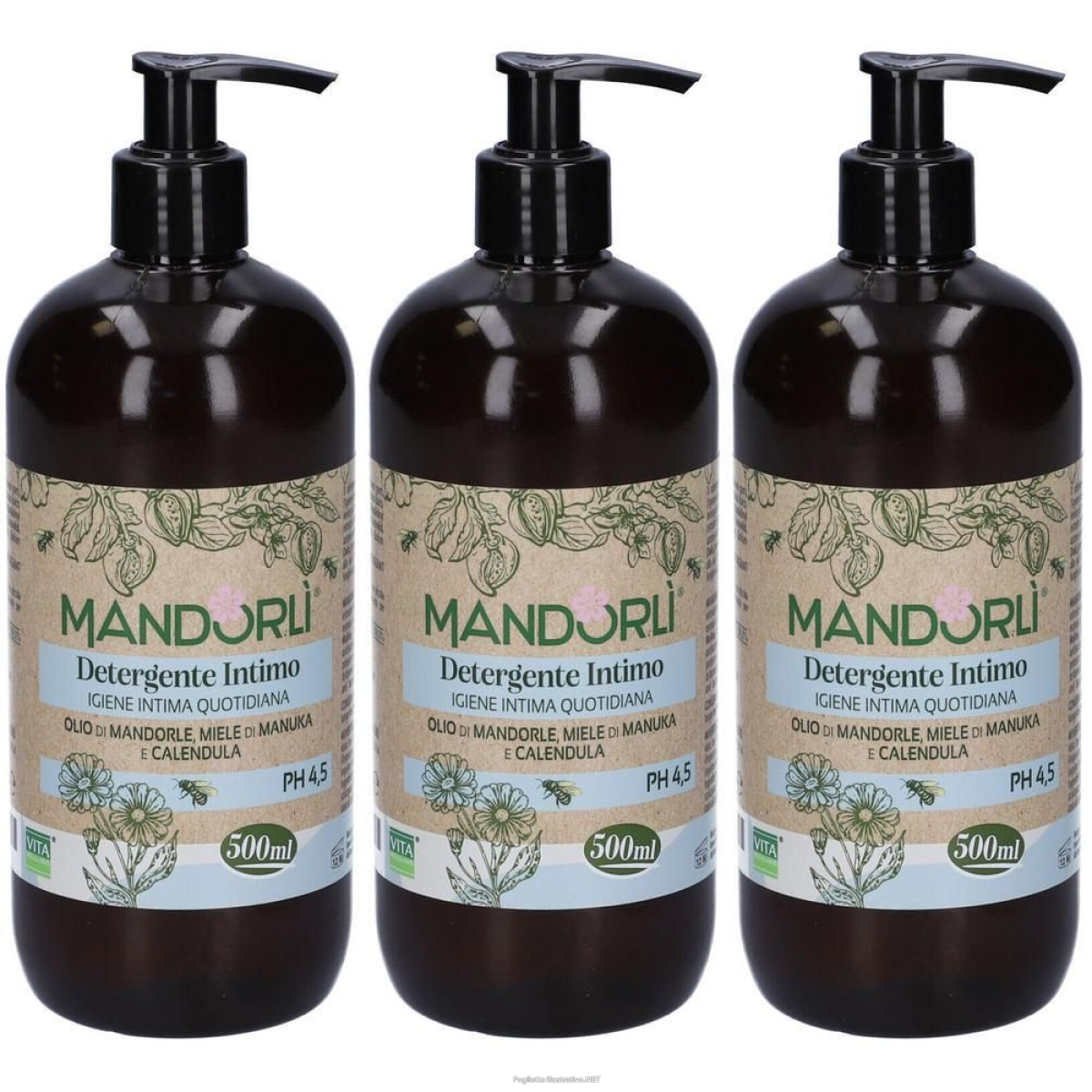 Cerca Offerte di mandorli detergente intimo igiene intima quotidiana 500 ml 3x500 ml e acquista online