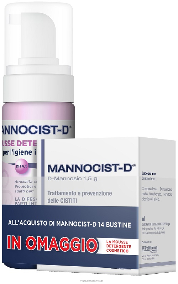 Cerca Offerte di mannocist-d 14 buste + mannocist-d mousse detergente antibatterico 150 ml in omaggio e acquista online