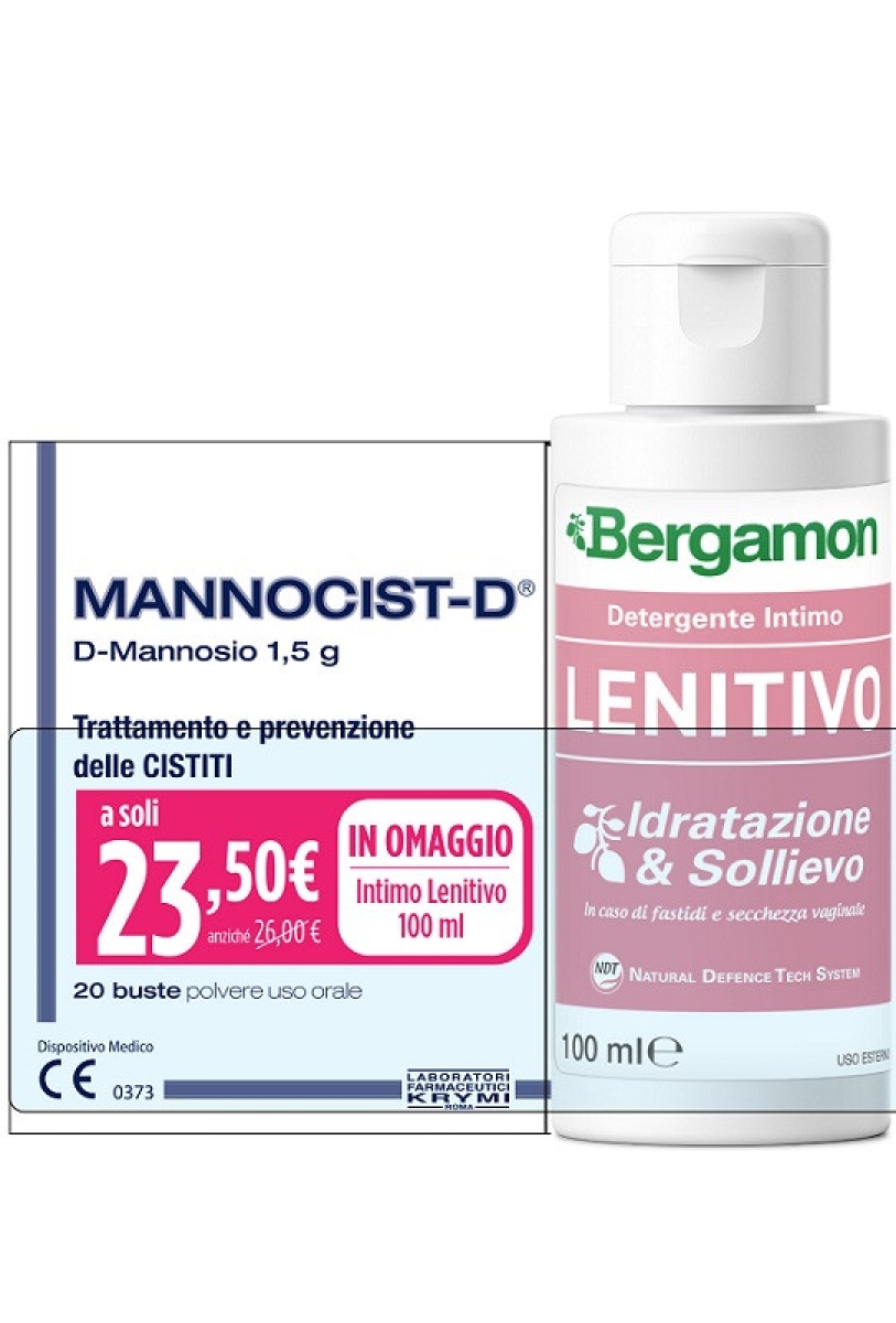 Cerca Offerte di Mannocist-d 20 buste taglio prezzo + bergamon detergente intimo lenitivo 100 ml in omaggio e acquista online