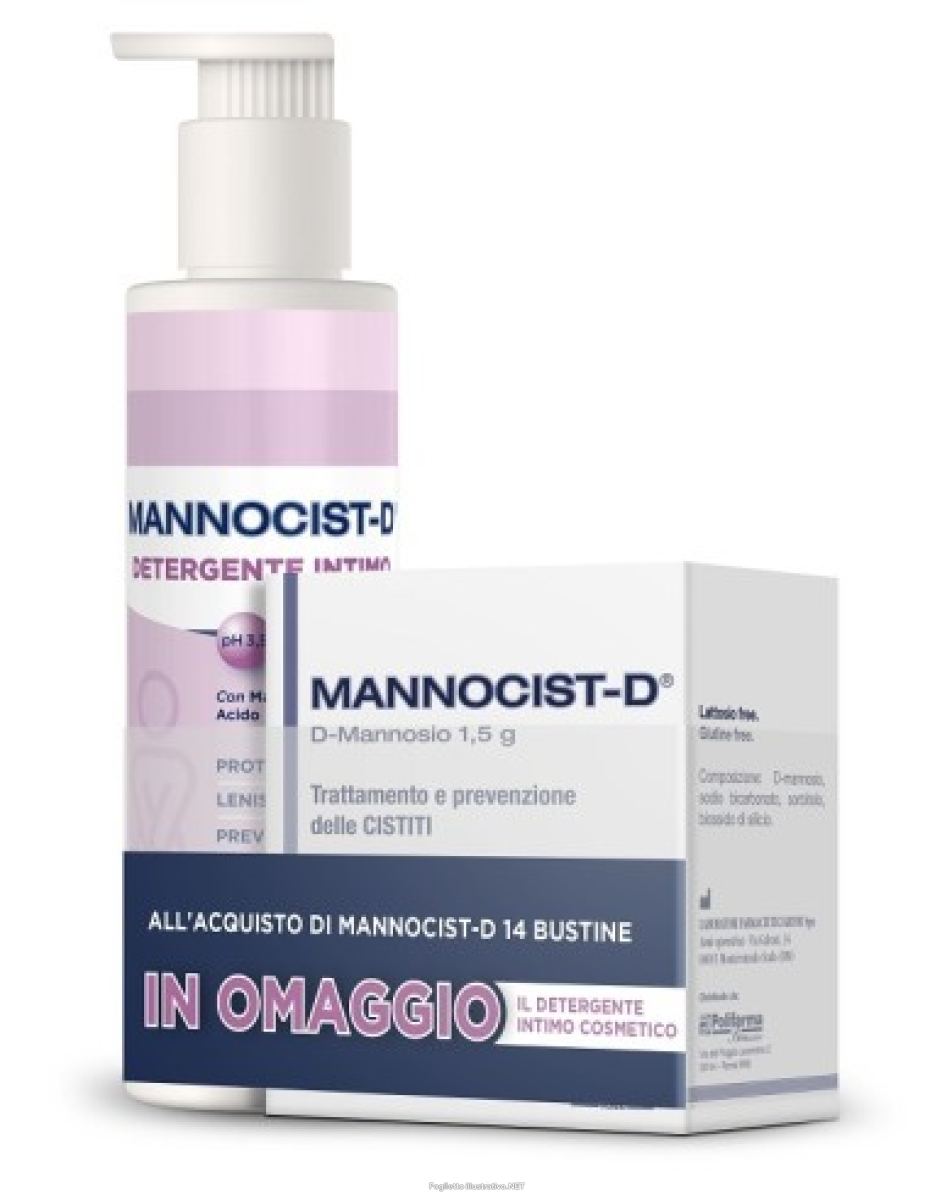 Cerca Offerte di mannocist-d dispositivo medico per il trattamento di cistiti 14 bustine + omaggio mannocist-d detergente intimo 300ml e acquista online