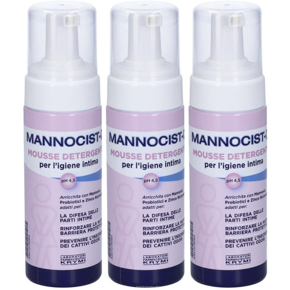 Cerca Offerte di mannocist-d mousse detergente antibatterico 150 ml 3x150 ml e acquista online