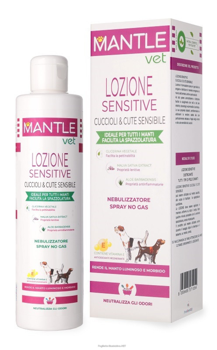 Cerca Offerte di mantle vet lozione sensitive cuccioli & cute sensibile spray 250ml e acquista online