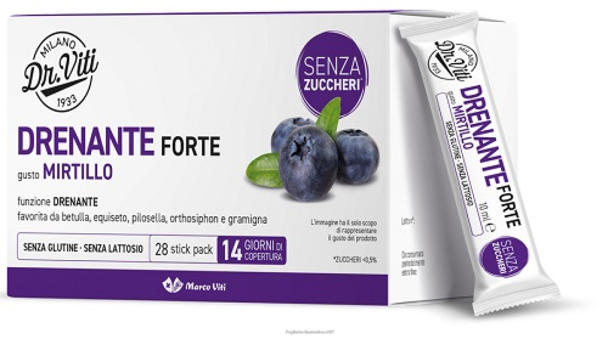 Cerca Offerte di marco viti drenante forte integratore drenante e antiossidante gusto mirtillo 28 stick e acquista online
