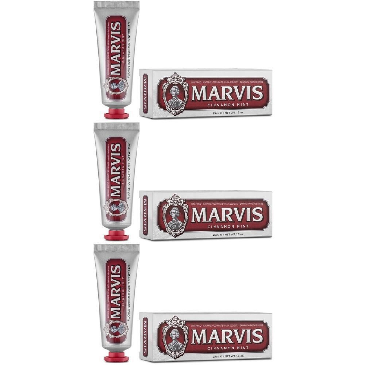 Cerca Offerte di Marvis cinnamon mint c 25 ml 3x25 g e acquista online