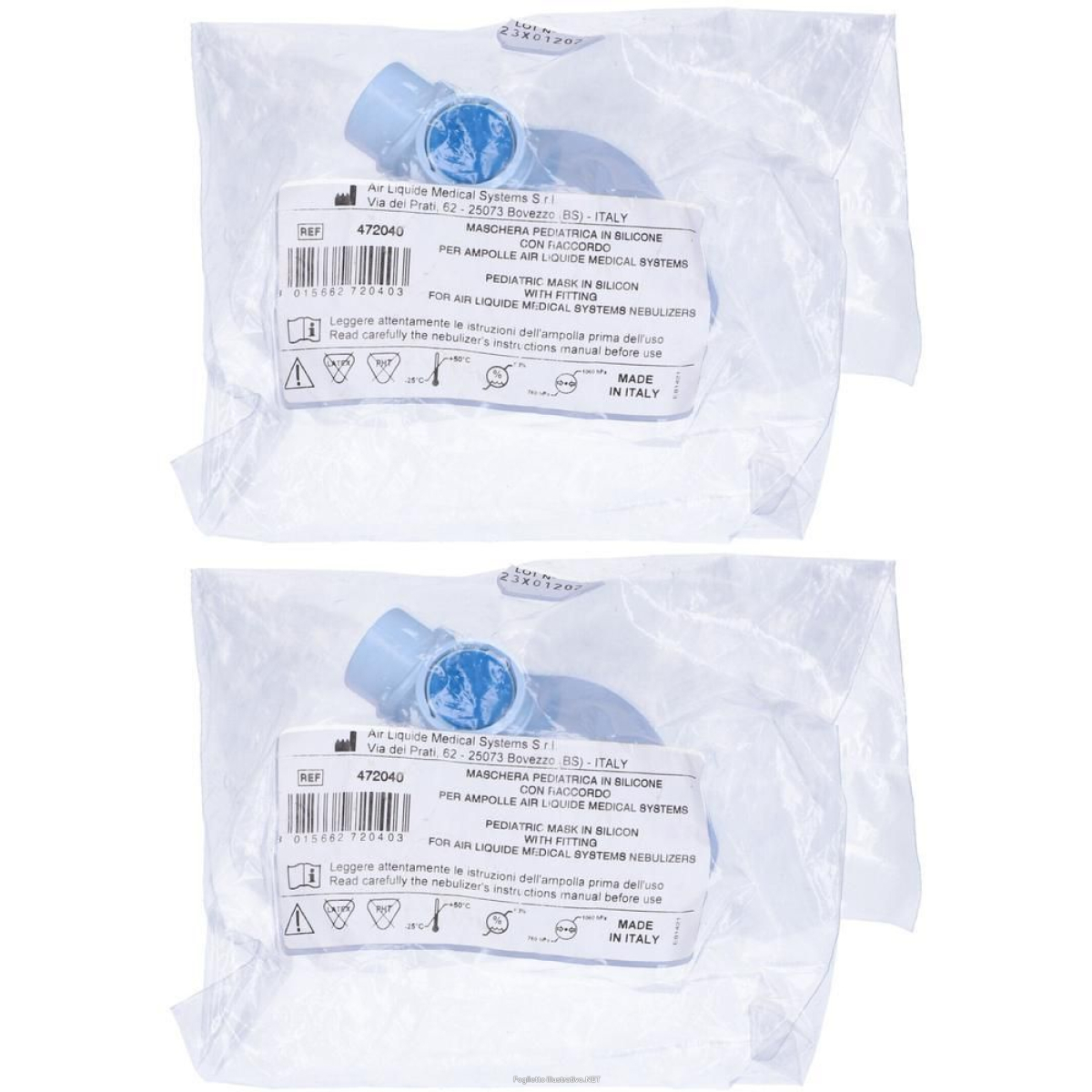 Cerca Offerte di maschera pediatrica nebula in silicone 2x1 st e acquista online