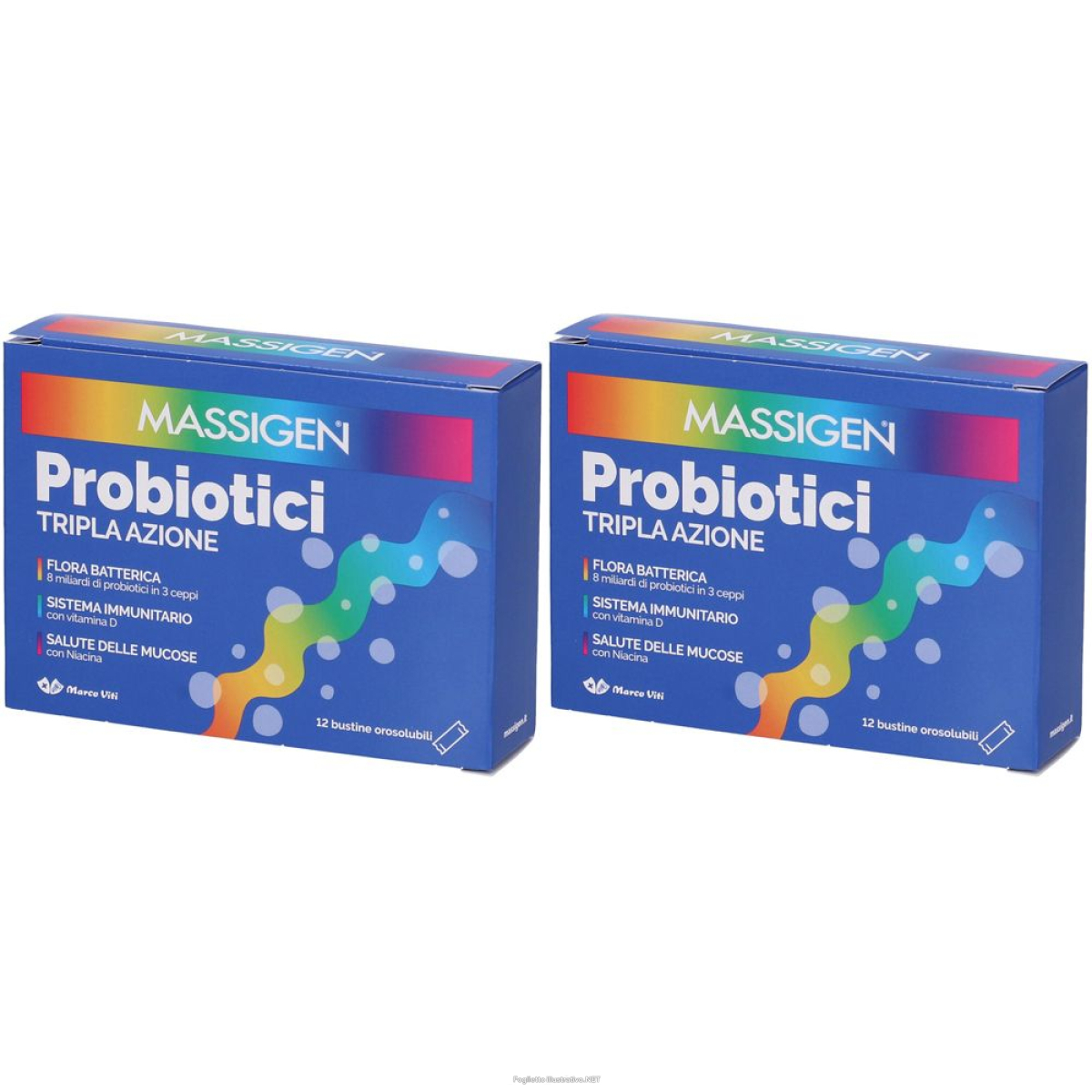 Cerca Offerte di massigen probiotici tripla azione bustine orosolubili set da 2 - rispa e acquista online