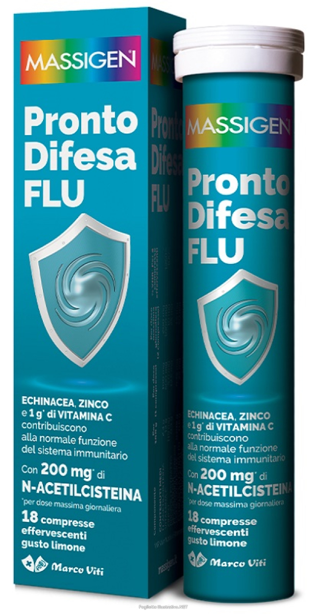 Cerca Offerte di massigen pronto difesa flu 18 compresse effervescenti gusto limone integratore per sistema immunitario e acquista online