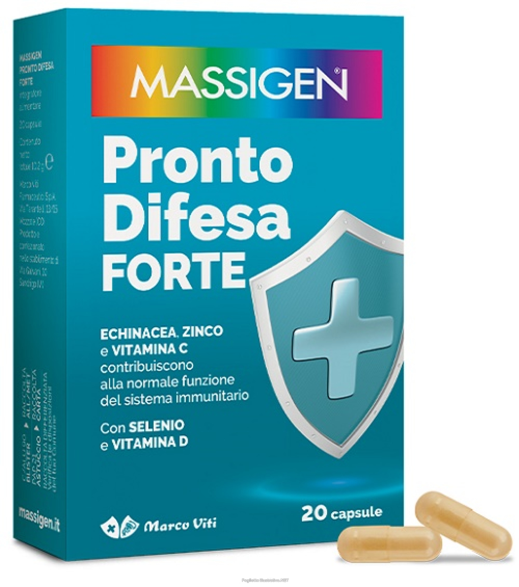 Cerca Offerte di massigen pronto difesa forte integratore per il sistema immunitario 20 capsule e acquista online