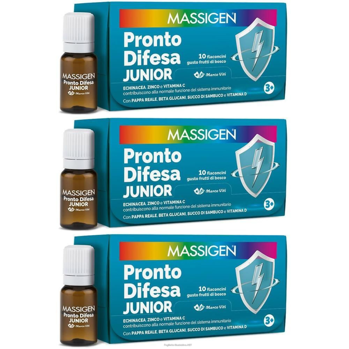 Cerca Offerte di massigen pronto difesa junior flaconcini 3x100 ml soluzione orale e acquista online
