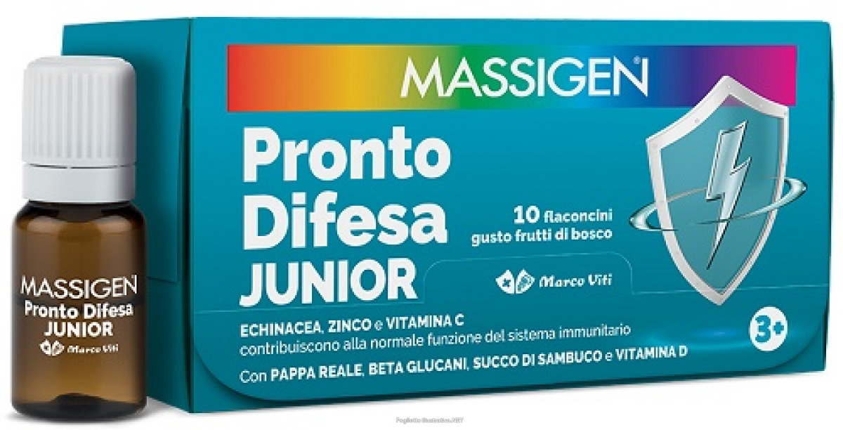 Cerca Offerte di massigen pronto difesa junior per difese immunitarie bambini 10 flaconcini da 10ml e acquista online